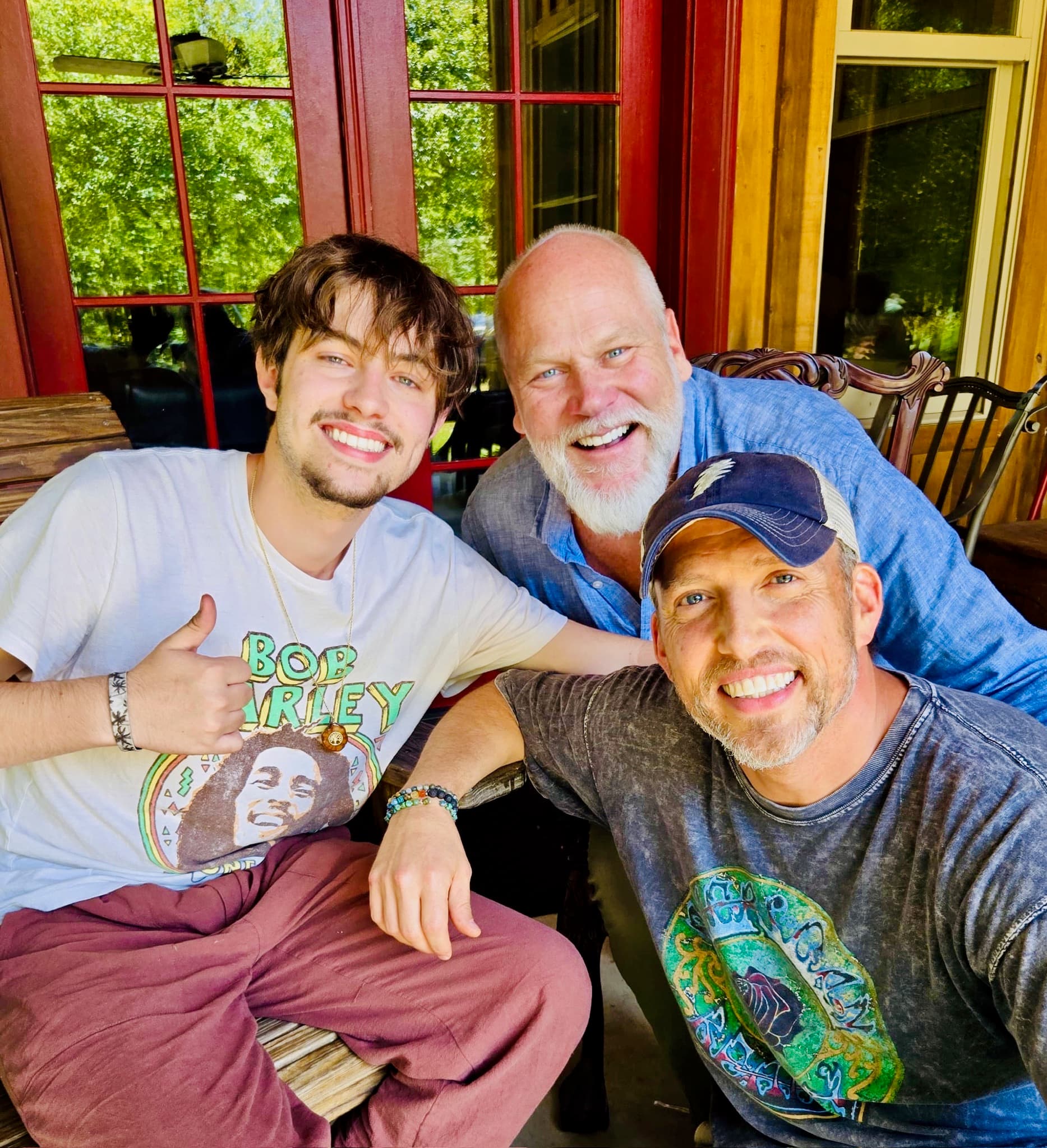 Friends on the porch