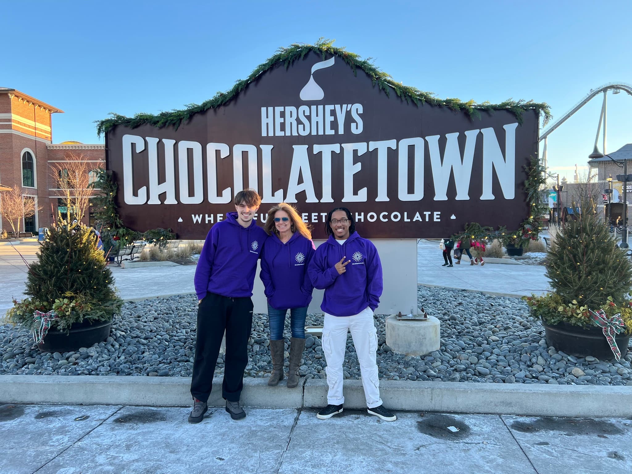 CODE hoodies at Hershey Chocolatetown